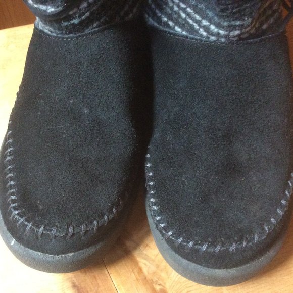 Canyon River Blues Black Suede Southwestern Sweater Boot Size 6M - Picture 7 of 8